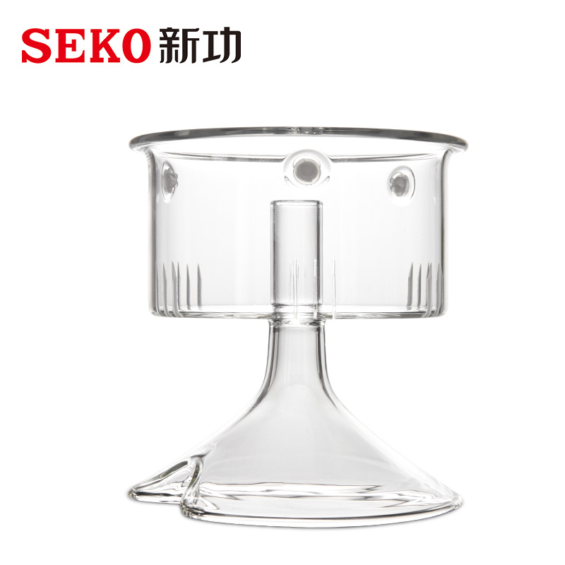 新功W19原厂高硼硅玻璃蒸汽喷淋杯泡茶壶配件W10内胆杯煮茶壶零配