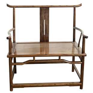 新禅椅复古茶椅老榆木打坐禅修椅实木椅大号打坐椅送坐垫