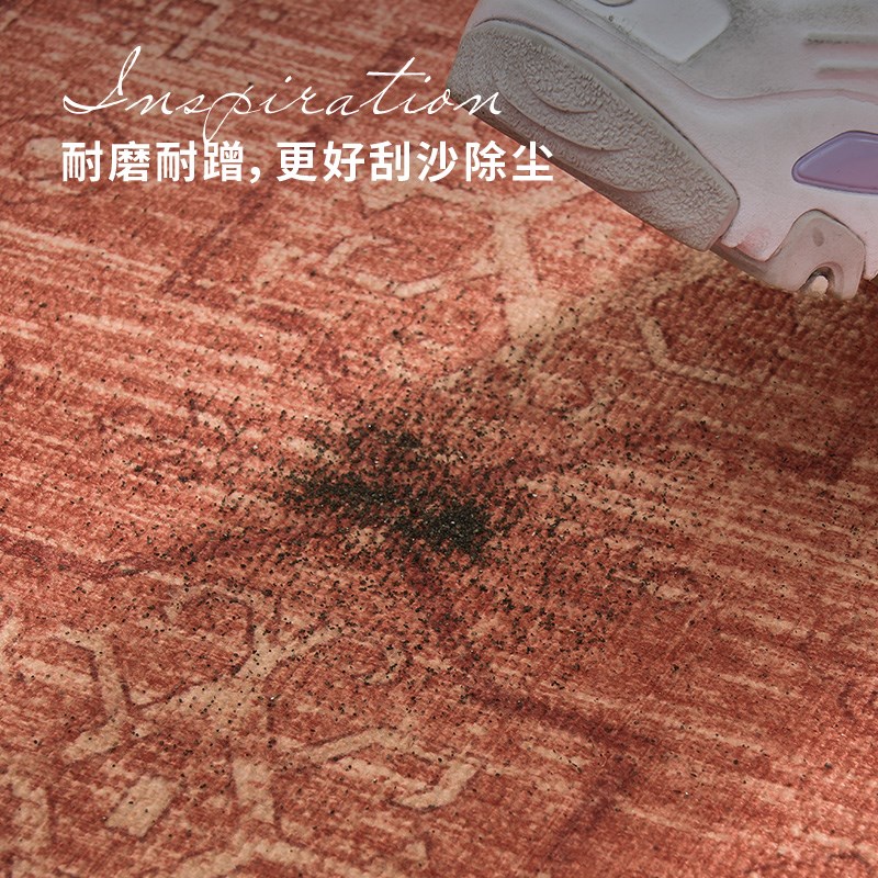 寻由埃特勒塔民族风复古入户门地垫进门客厅玄关地毯家用耐脏防滑