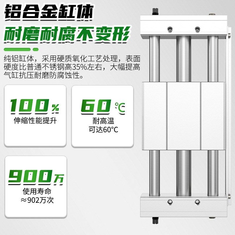 MC型CYL磁耦式无杆气缸522三轴长行程滑台气动