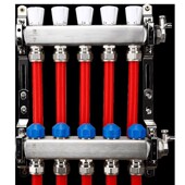 地暖分水器分集水器大智能温控地热地暖品质分集水器