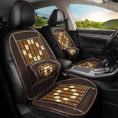 夏季 木珠汽车座垫竹片单片通风凉垫连体竹片夏天车用坐垫凉席冰垫