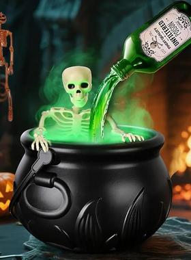 万圣节节日装饰魔法漂浮瓶和扩散器-黑色女巫碗 HocusPocus派对