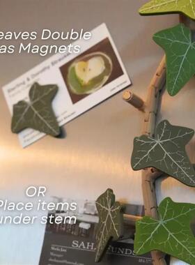跨境新品3D Printing Artificial Ivy Fridge Magnet常春藤冰箱贴