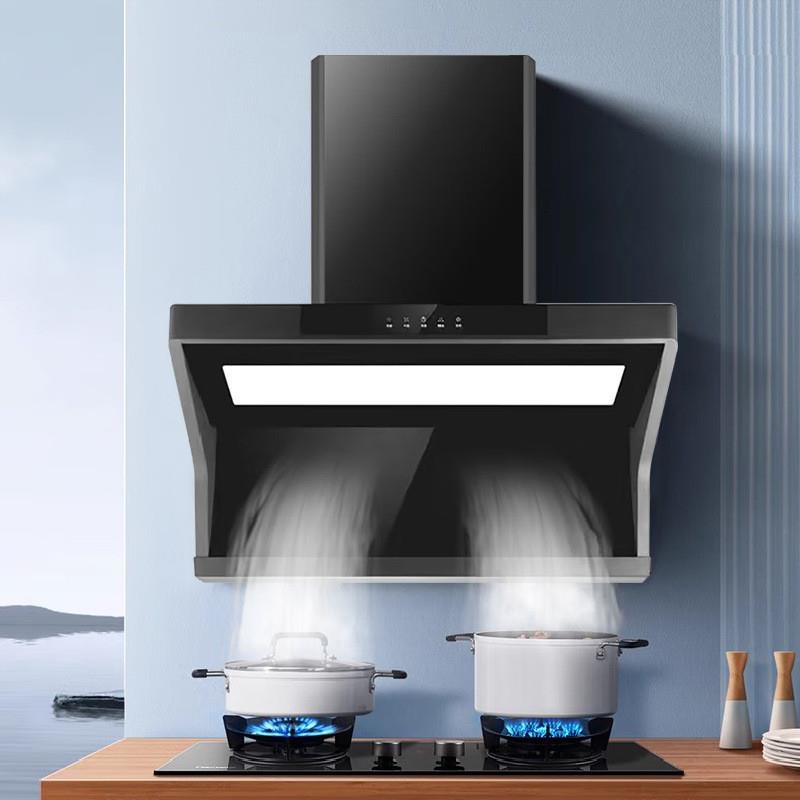 跨境出口110V220V英文款7字型油烟机家用厨房抽油烟机