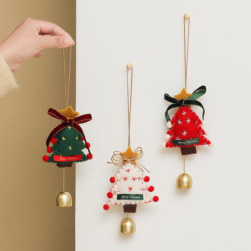 Cross-Border Christmas Deco - Tree Charm Bell Door Wreath