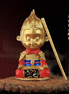 新款合金孙悟空精致摆o件齐天大圣斗战胜佛中式客厅茶桌汽车装饰