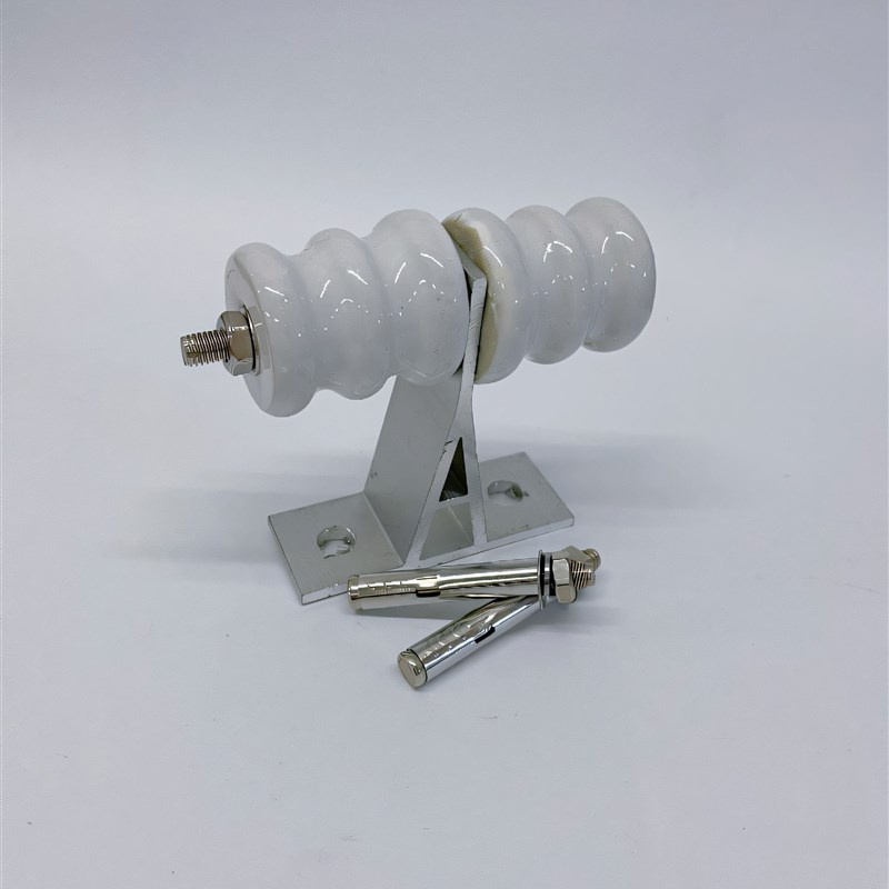 户外低压电线街码陶瓷绝缘子拉线固定H器新款铝架不绣钢螺丝防绣