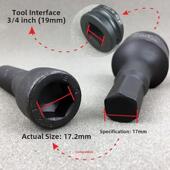 内六角旋具套筒3 4中风炮批头重型电气动17外内6角头扳手19mm套装