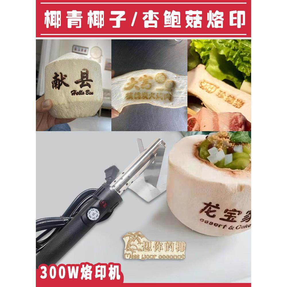 椰子椰青杏鲍菇300W可调温烙印机烘焙蛋糕果皮木头logo铜模定制,厨房/烹饪用具,烘焙模具,淘宝优惠券,粉丝福利购,淘宝优惠卷