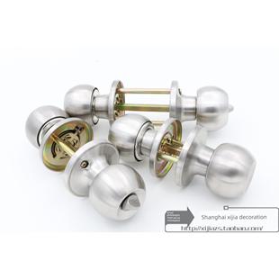 铜芯锁柄锁球锁压力锁柄铝合金门锁三极锁三柱球门锁