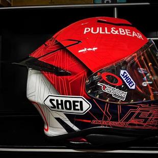 SHOEI Z8专用小尾翼竞技大尾翼安全帽电镀红蚂蚁尾翼德国站尾翼红