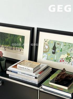 森果】gege中古风客厅组合装饰画法式国风背景墙挂画高级感艺术画