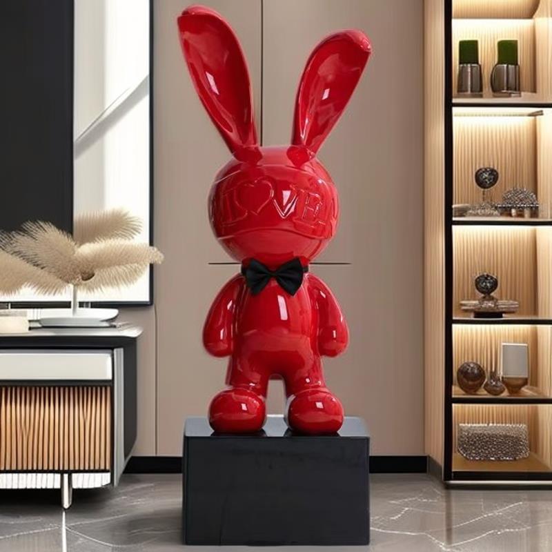 Molly love兔子存钱罐儿童储蓄罐生日礼物玄关客厅落地大号摆件