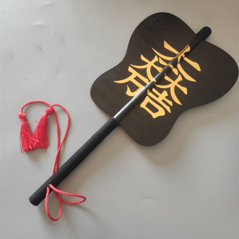 日本武士团扇武将指挥作战用具日式盔甲套装配件桌边木制真田家徽