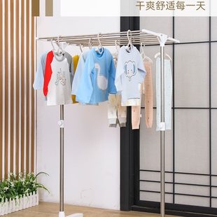 架飘窗晾衣架落地折叠毛巾架多功能小型迷你室内家用婴儿卫生间放