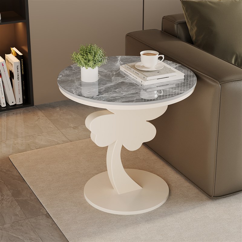 轻奢岩板沙发边几高级感角几简约现代家用客厅小茶几卧室床头柜