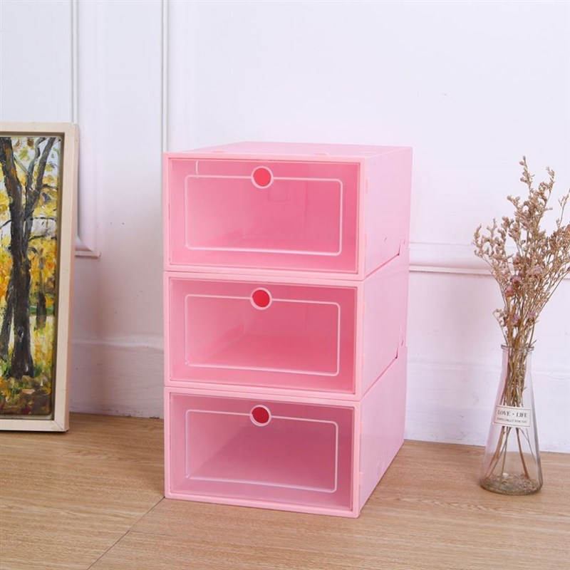 6pcs Transparent plastic shoe box dustproof 透明鞋盒