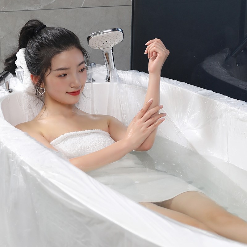加厚超大一次性泡澡袋酒店浴桶浴缸套洗澡塑料膜浴盆浴袋袋子防水
