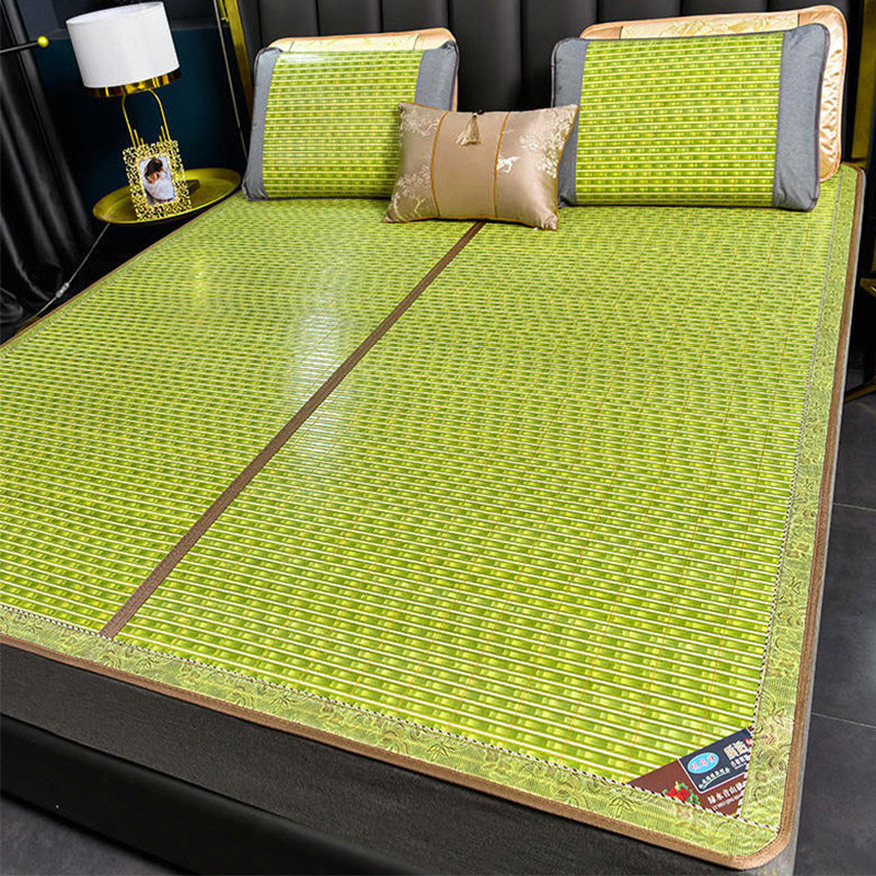 夏天凉席竹席家用双面席冰丝席子1米2草席床席可折叠学生宿舍单人