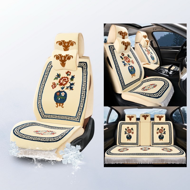 玉羊坊汽车座套新款四季通用精品羊毛座垫高档坐套全包围羊绒坐垫