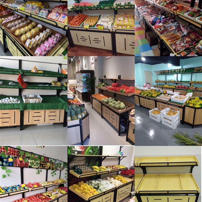 水果货架展示架蔬菜货架超市水果架子水果店商用创意多层水果架