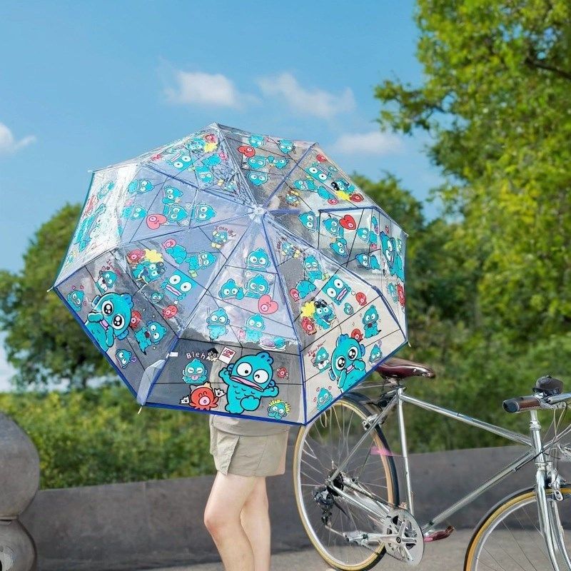 稀奇古怪伞丑鱼汉顿透明三折伞自动折叠男女2024年新款雨伞透明,居家日用,伞,淘宝优惠券,粉丝福利购,淘宝优惠卷