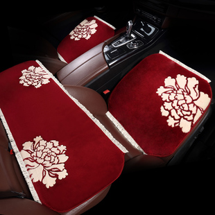 纯羊毛坐垫免绑羊绒波斯地毯垫无靠背通用座套车垫单片 汽车冬季