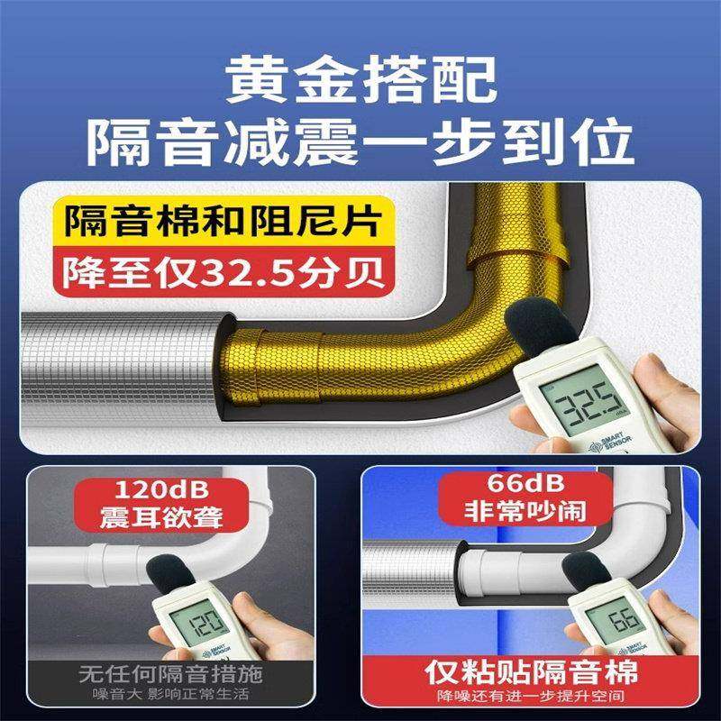 黄金阻尼片包下水管隔音棉自粘卫生间管道静音高密度吸音环保材料