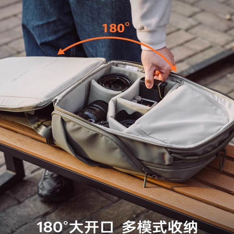 PGYTECH蒲公英摄影包OneGoLite16L22L白色通勤背包旅行双肩相机包