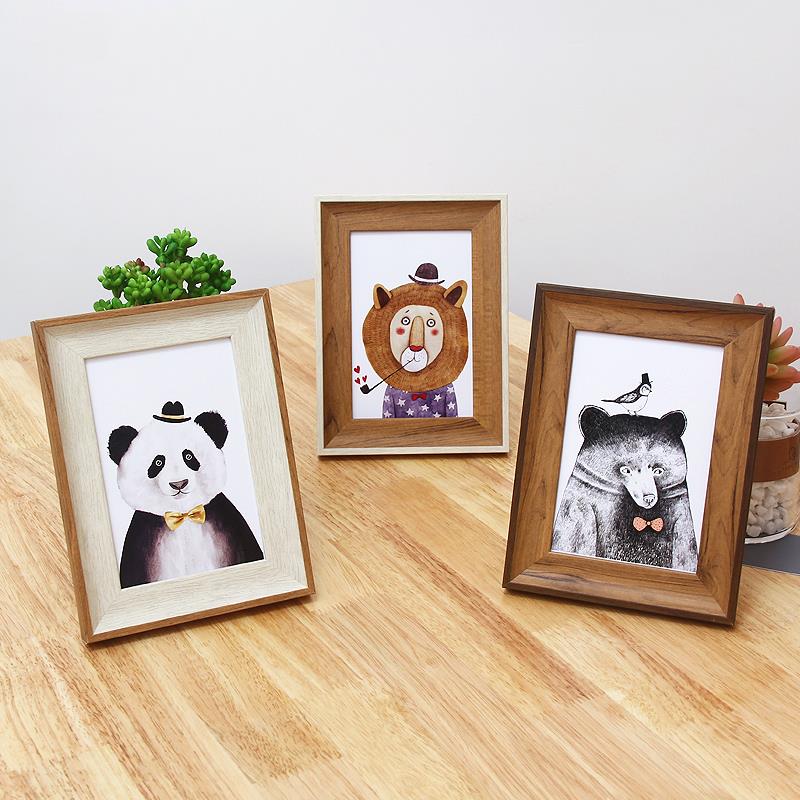 【量多优惠】清新洗照片相框摆台6 7寸全家福画 画框挂墙像框儿童