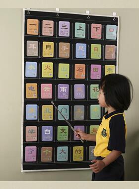 阿布巴卡TPR指令卡洪恩香港繁体识字卡片小象卡看图拼音汉字挂袋