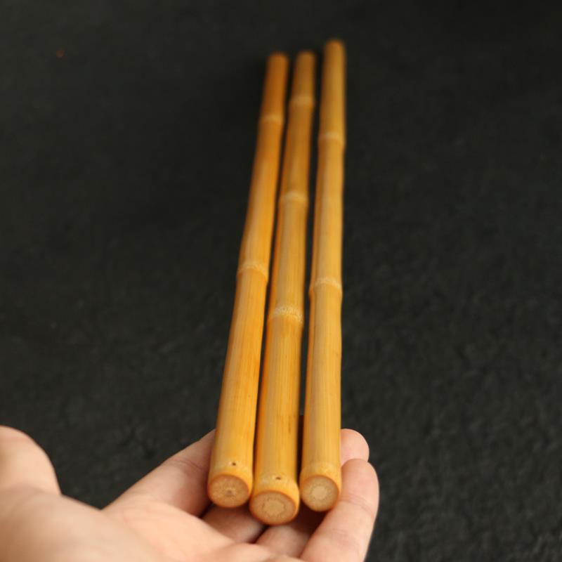 高品质纯手工精磨天然实心竹竿竹竿精磨实心黄精尺竹棒