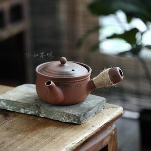 粗陶小煮茶壶潮汕碳炉煮茶壶煮粥煮奶茶老岩泥煮茶壶煮白茶