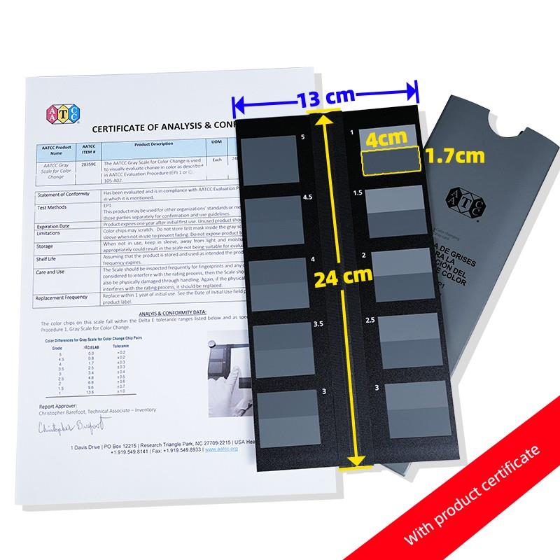 美国Aatcc灰卡Iso 105a02变色灰卡色牢度等级纺织品试验28359C