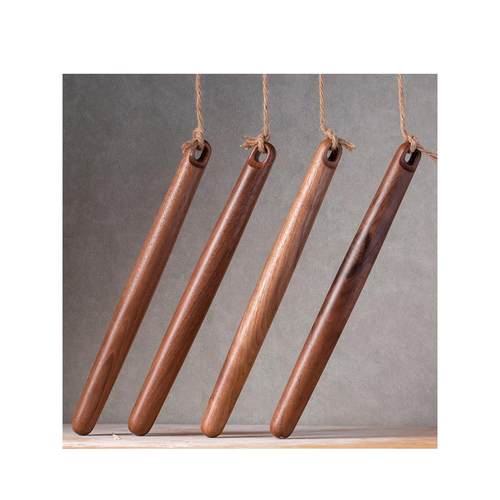 奶奶的擀面杖两头细不二木作进口黑胡桃木小号家用实木饺子皮大号