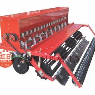 小麦播种机工作视频 小麦播种机 14行小麦施肥播种机