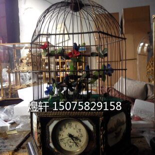 铜|钟鸣古典鸟钟表仿古机械摆设钟表钟表别墅钟表|欧式|钟表摆设
