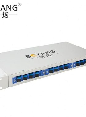 博扬 12口光纤终端盒SC 光纤盒子12芯多模光纤熔接盒 BY-SCMM-12