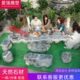 桌子茶桌椅庭院茶台长方形户外石桌石凳石头大理石圆形仿古花岗岩