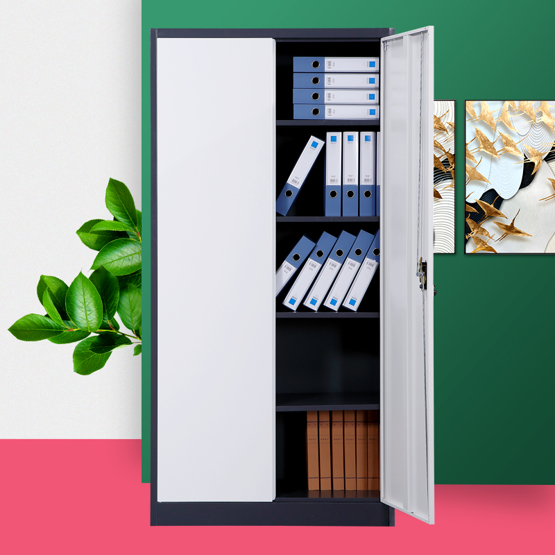 文件柜双色资料柜办公拆装组装柜套色加厚财务凭证柜档案柜铁皮柜