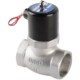 不锈钢US 2L蒸汽丝扣电磁阀耐高温高压常闭常开电磁控制阀220V24V