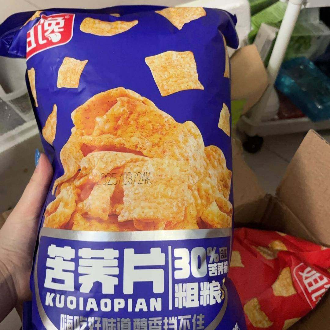 【30%苦荞添加】姐馋苦荞片大包实惠两包装即食零食爆款休闲零食,零食/坚果/特产,薄脆饼干,淘宝优惠券,粉丝福利购,淘宝优惠卷