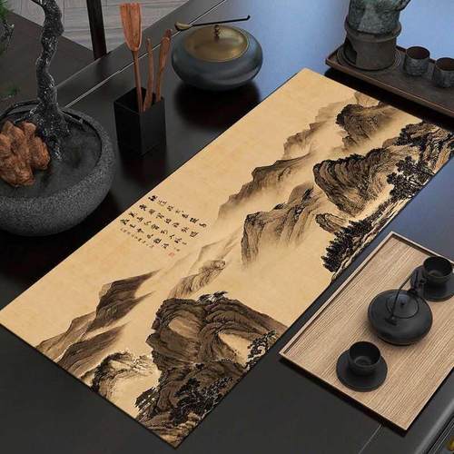 新款中式桌旗吸水速干茶垫国风禅意茶台茶巾茶杯茶壶可定制小垫子