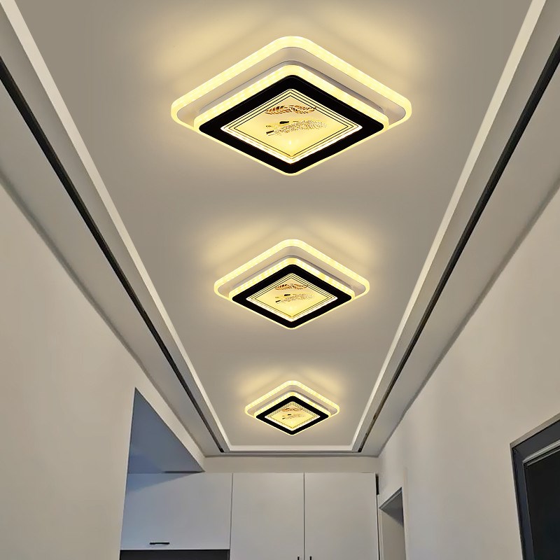 走廊过道灯创意门口入户灯新款玄关灯吸顶灯走道顶灯现代简约筒灯