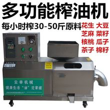 榨油机商用大型油坊全自动多功能中小家用型花生菜籽核桃压炸油机