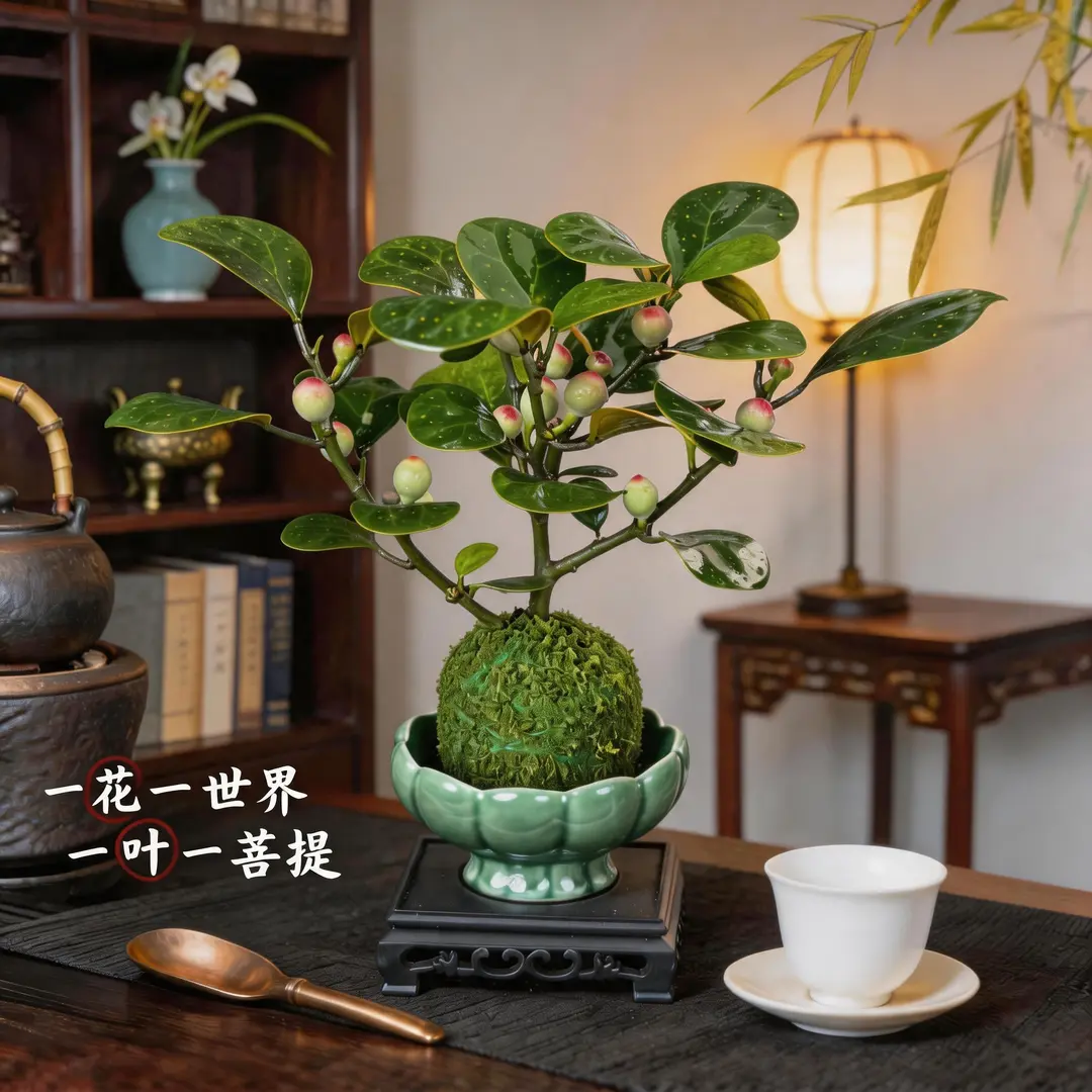 【下单立减50】小盼菩提树办公室桌面禅意绿植盆景四季观植物_Y01