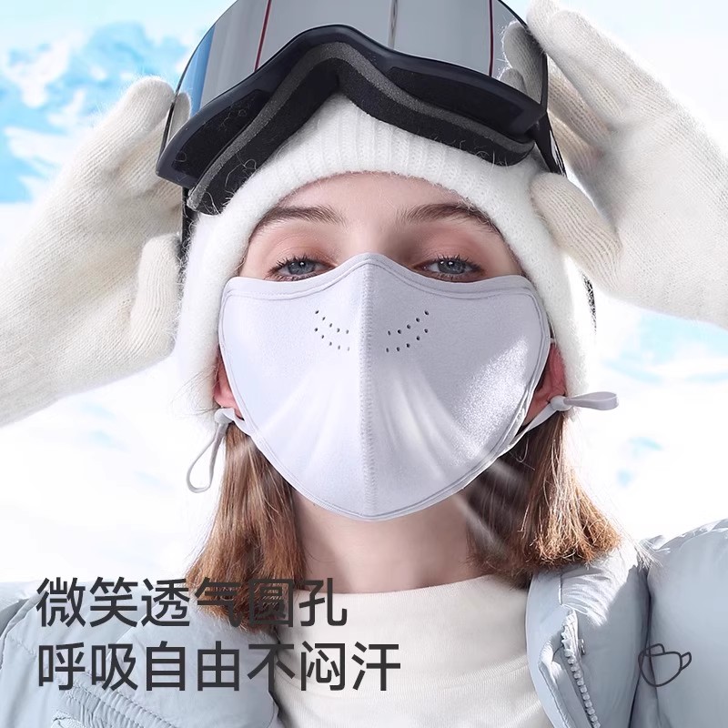 【下单立减50】加厚暖绒冬季抗寒保暖骑行面罩可水洗护眼口罩_GW