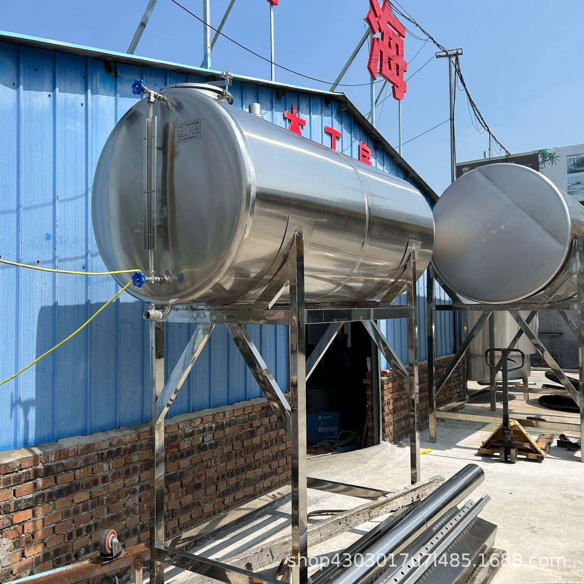 2立方不锈钢储水罐米酒储存罐化工毛油柴油汽油储蓄罐规格齐全