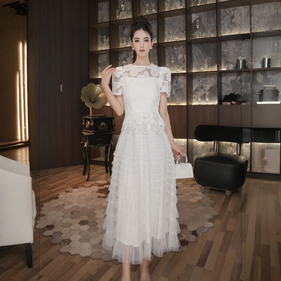 法式赫本风显瘦连衣裙